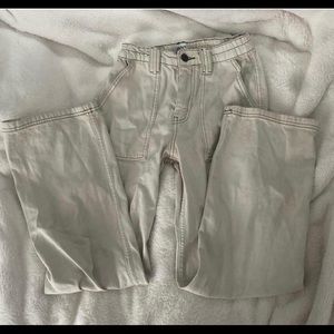 cream carpenter pants from urban!